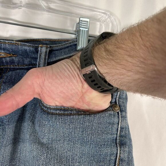 Seven for all Mankind Cut Off Shorts Women's 28 Medium Wash Denim Low Rise - Picture 3 of 8